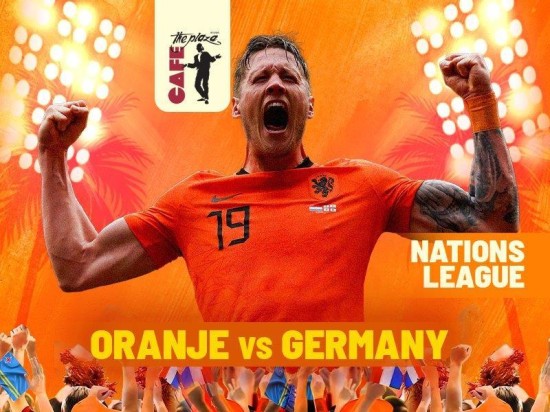 Catch the UEFA Nations League Live at Café the Plaza: Oranje vs Germany!